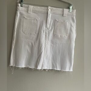Caslon Ivory Denim Skirt